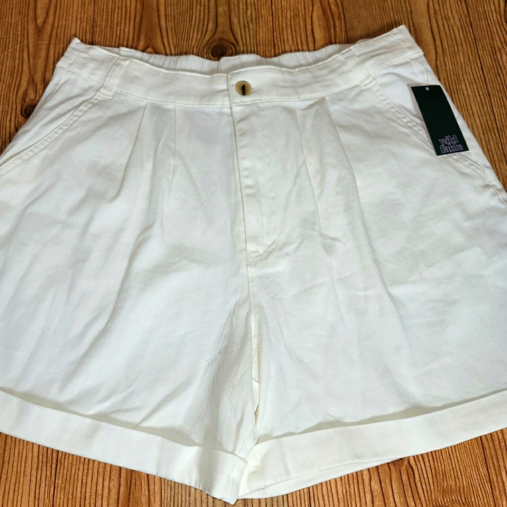 NWT Wild Fable Shorts Large Ivory MOM